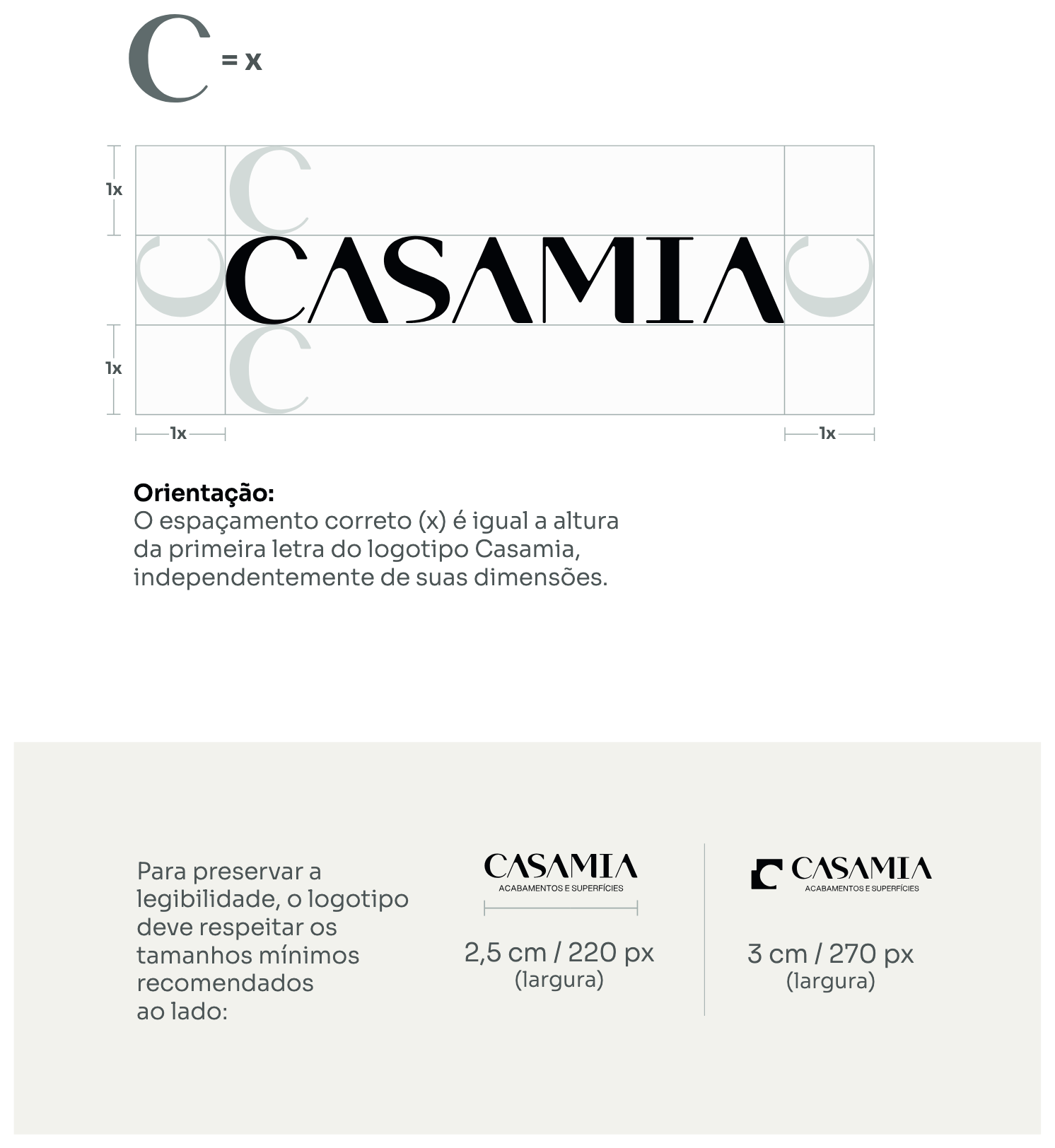 Área de proteção da marca Casamia