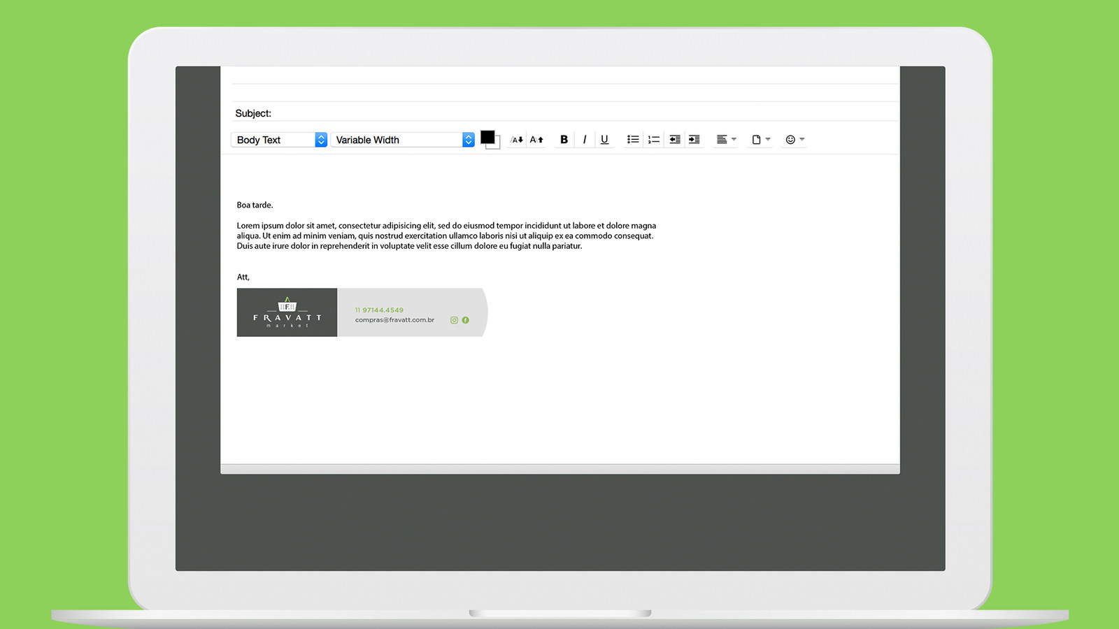Assinatura de email