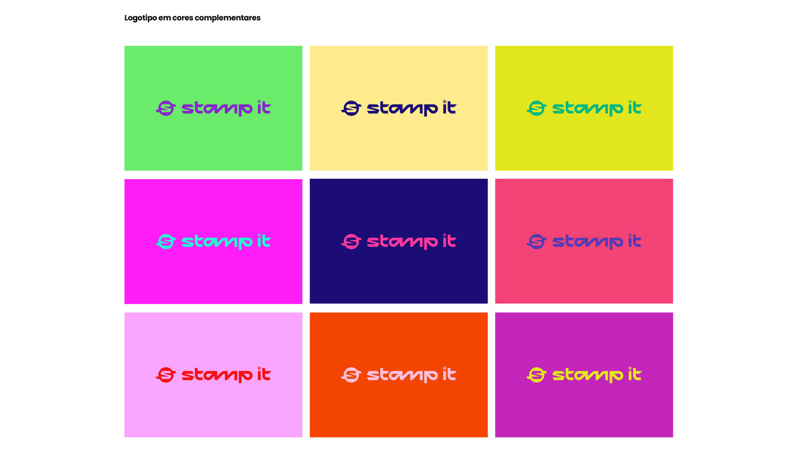Aplicação da marca Stampit